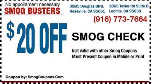 Low Price Smog Coupon Near Me | $20 Discount Smog Coupon